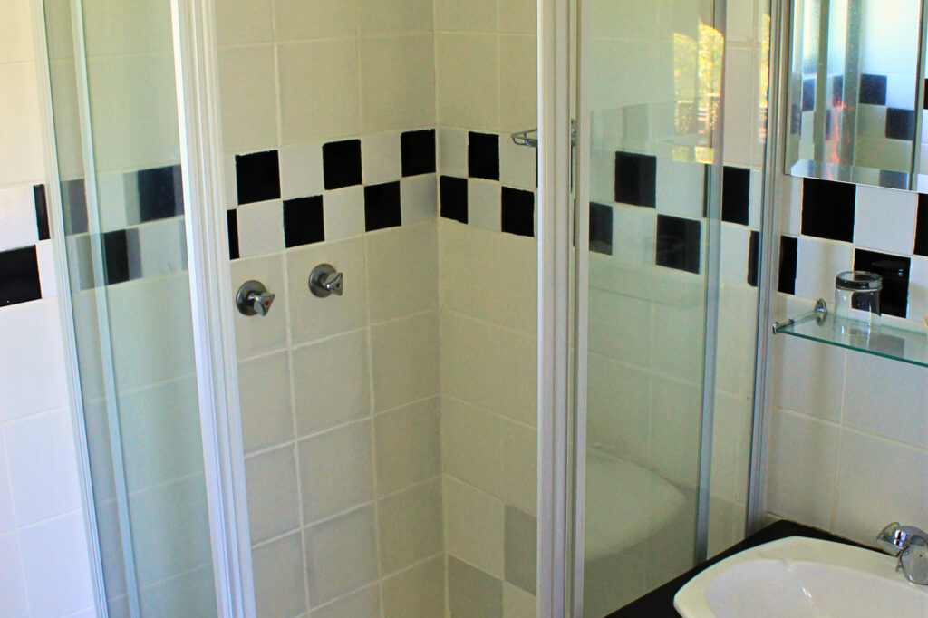Shower, Basin and Toilet